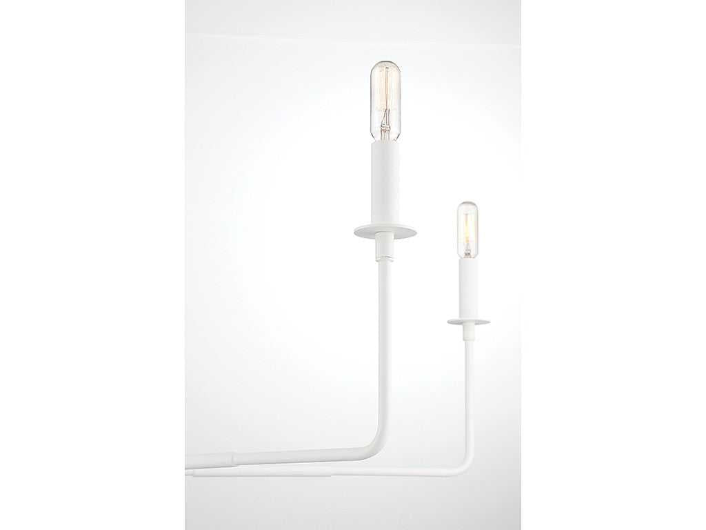 Salerno Six Light Chandelier in Bisque White Savoy House