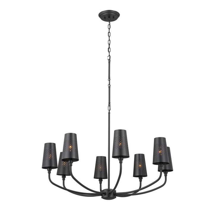 Kichler Canada - 52509BK - Eight Light Chandelier - Adeena - Black