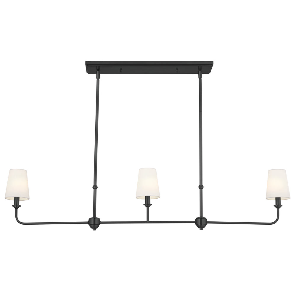 Kichler Canada - 52519BK - Three Light Linear Chandelier - Pallas - Black