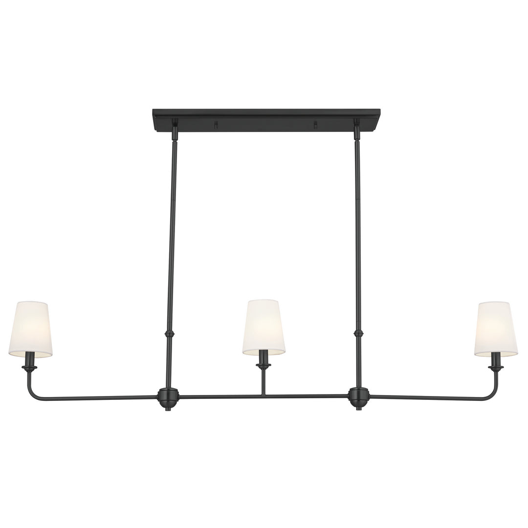Kichler Canada - 52519BK - Three Light Linear Chandelier - Pallas - Black