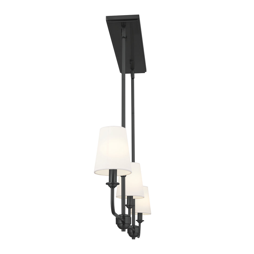 Kichler Canada - 52519BK - Three Light Linear Chandelier - Pallas - Black