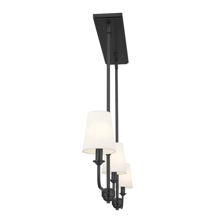 Kichler Canada - 52519BK - Three Light Linear Chandelier - Pallas - Black
