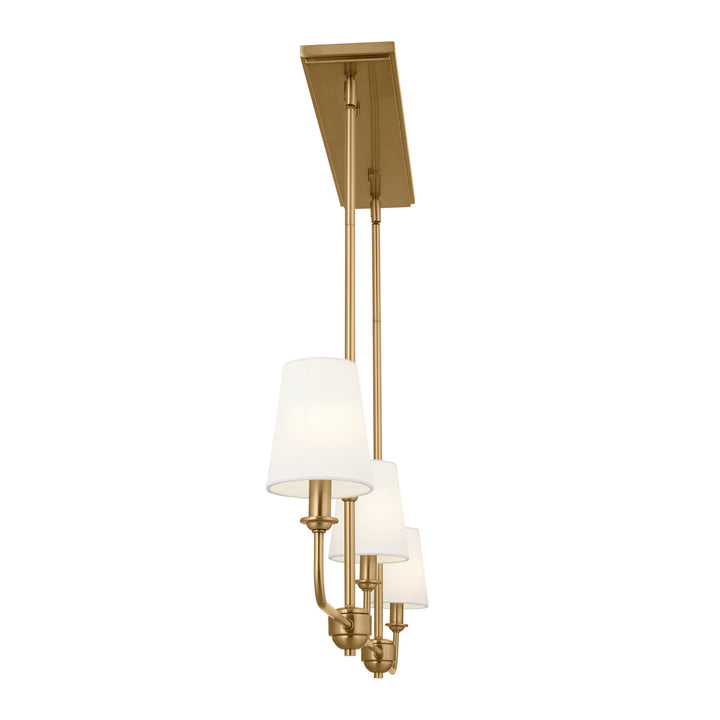 Kichler Canada - 52519BNB - Three Light Linear Chandelier - Pallas - Brushed Natural Brass