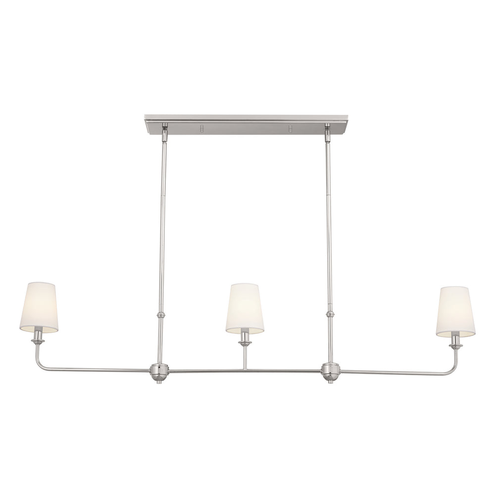 Kichler Canada - 52519PN - Three Light Linear Chandelier - Pallas - Polished Nickel
