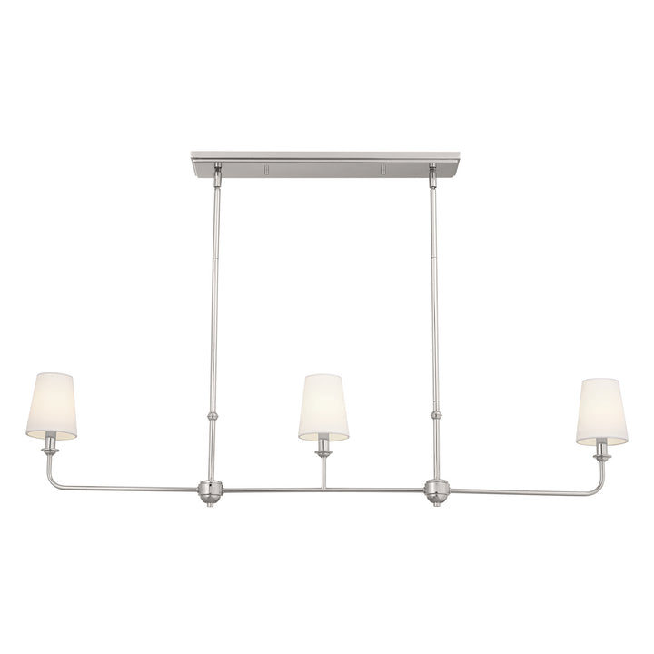 Kichler Canada - 52519PN - Three Light Linear Chandelier - Pallas - Polished Nickel