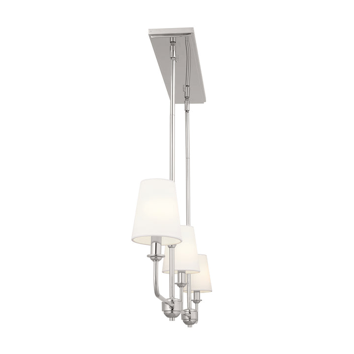 Kichler Canada - 52519PN - Three Light Linear Chandelier - Pallas - Polished Nickel