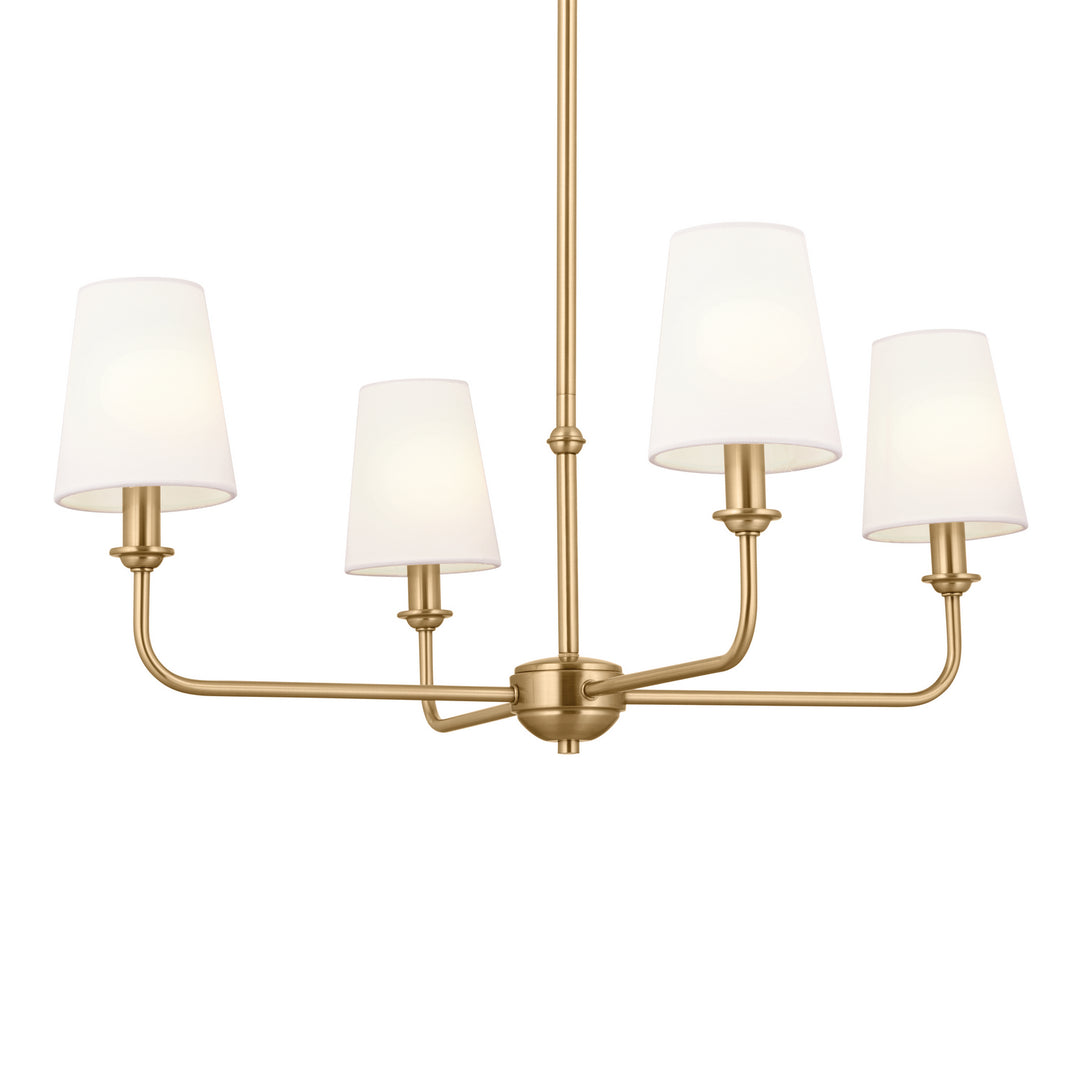 Kichler Canada - 52520BNB - Four Light Chandelier - Pallas - Brushed Natural Brass