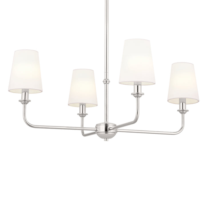 Kichler Canada - 52520PN - Four Light Chandelier - Pallas - Polished Nickel