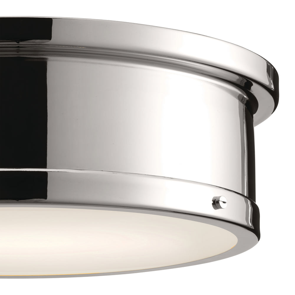 Kichler Canada - 52541PN - Three Light Flush Mount - Serca - Polished Nickel