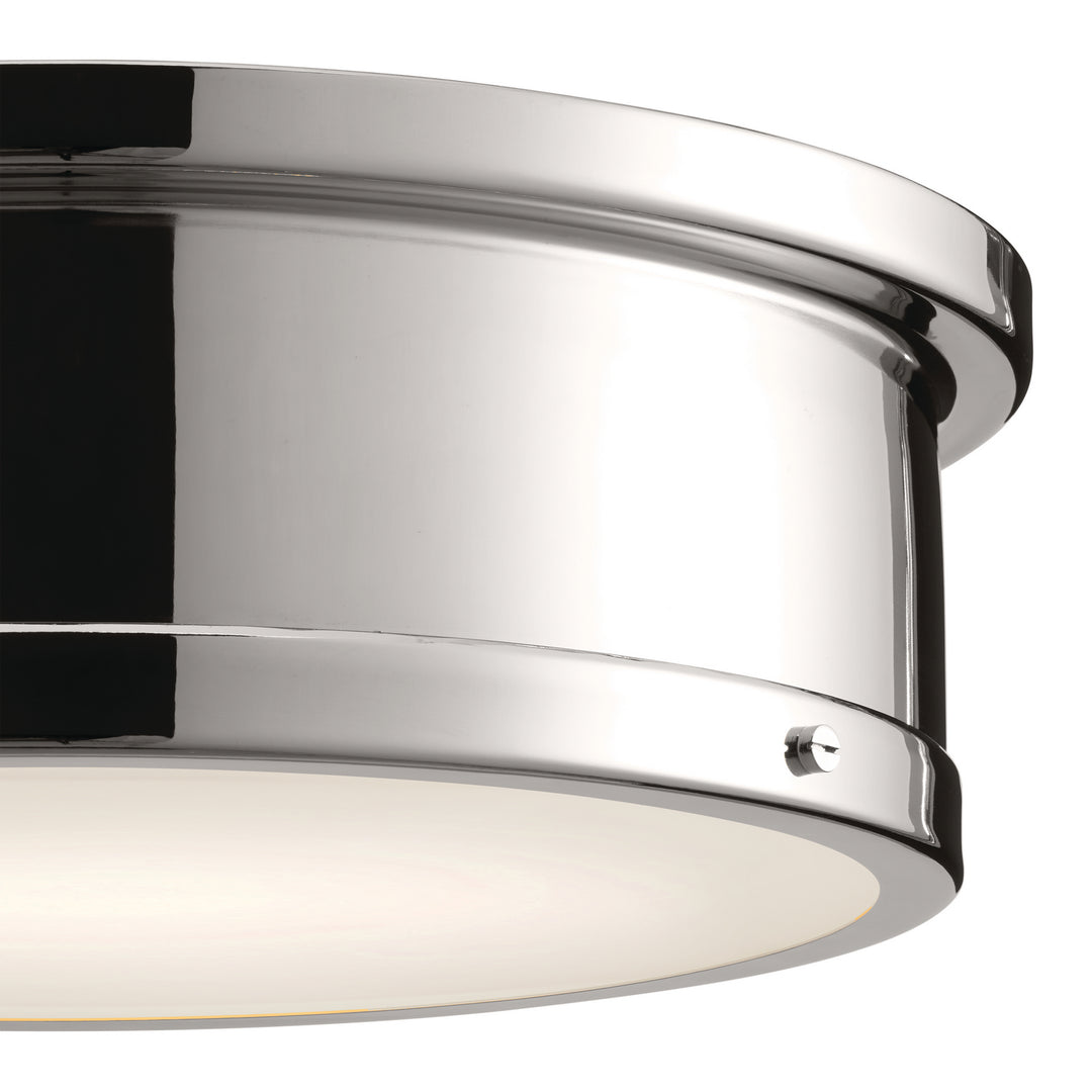 Kichler Canada - 52541PN - Three Light Flush Mount - Serca - Polished Nickel
