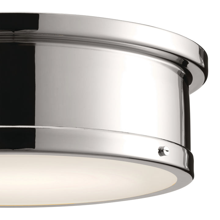 Kichler Canada - 52541PN - Three Light Flush Mount - Serca - Polished Nickel