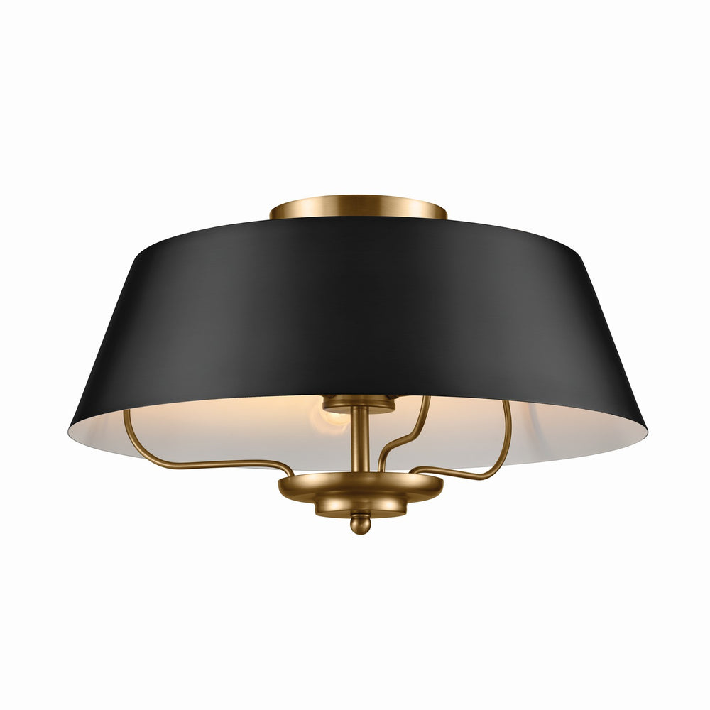 Kichler Canada - 52542BK - Three Light Pendant/Semi Flush - Luella - Black