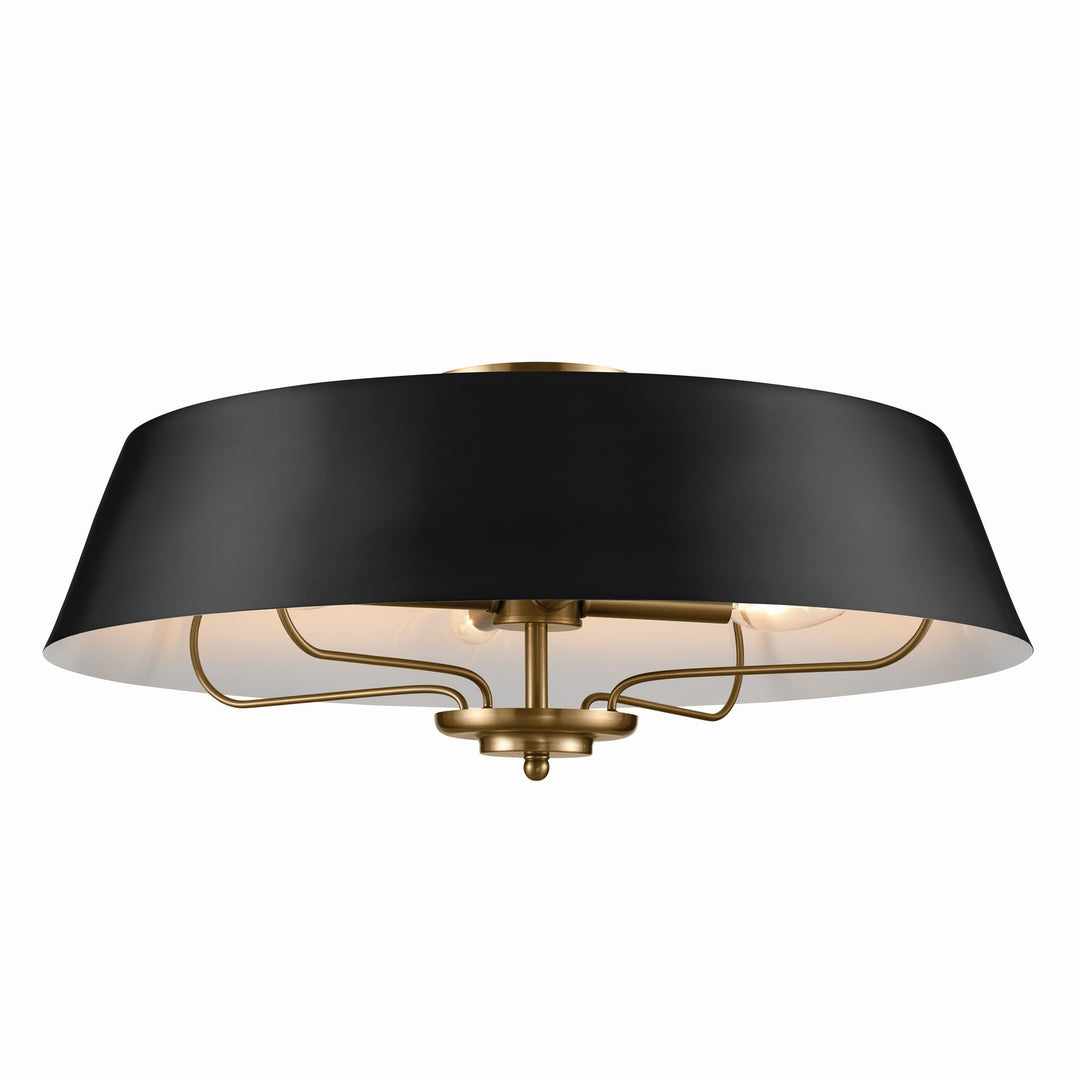 Kichler Canada - 52543BK - Four Light Pendant/Semi Flush - Luella - Black
