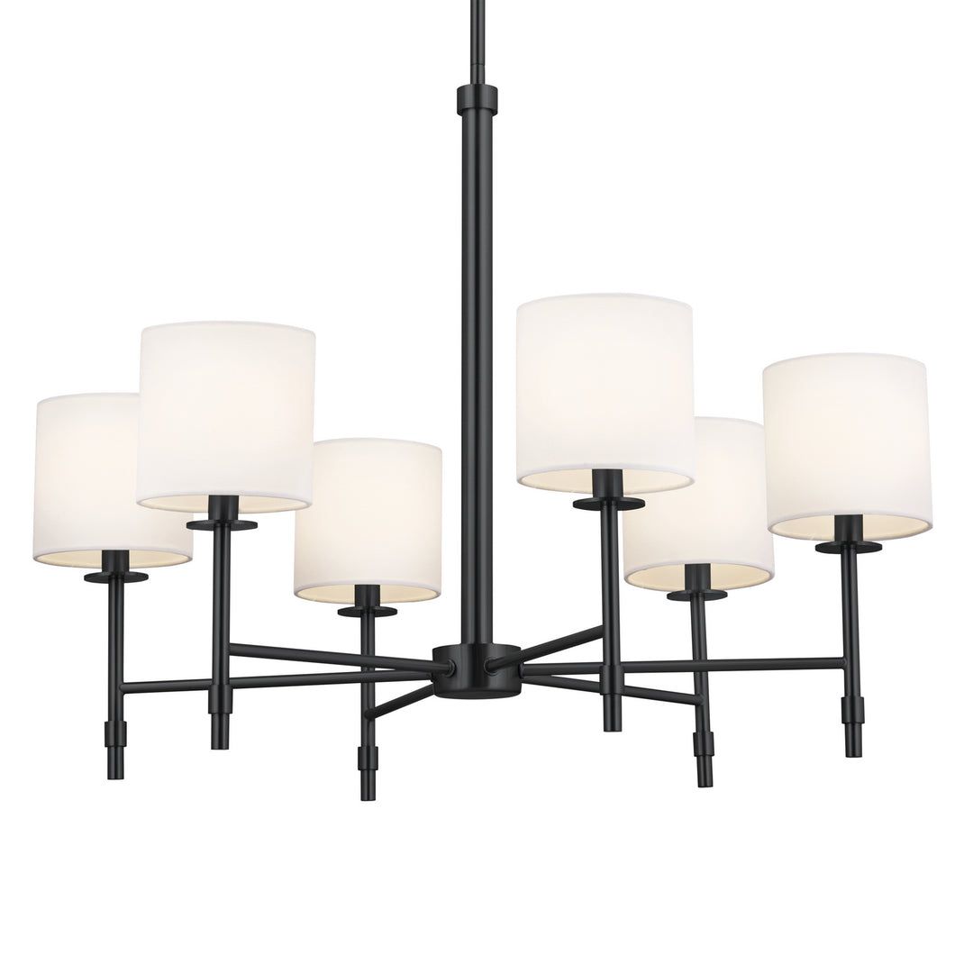 Kichler Canada - 52500BK - Six Light Chandelier - Ali - Black