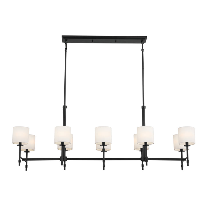 Kichler Canada - 52503BK - Ten Light Linear Chandelier - Ali - Black