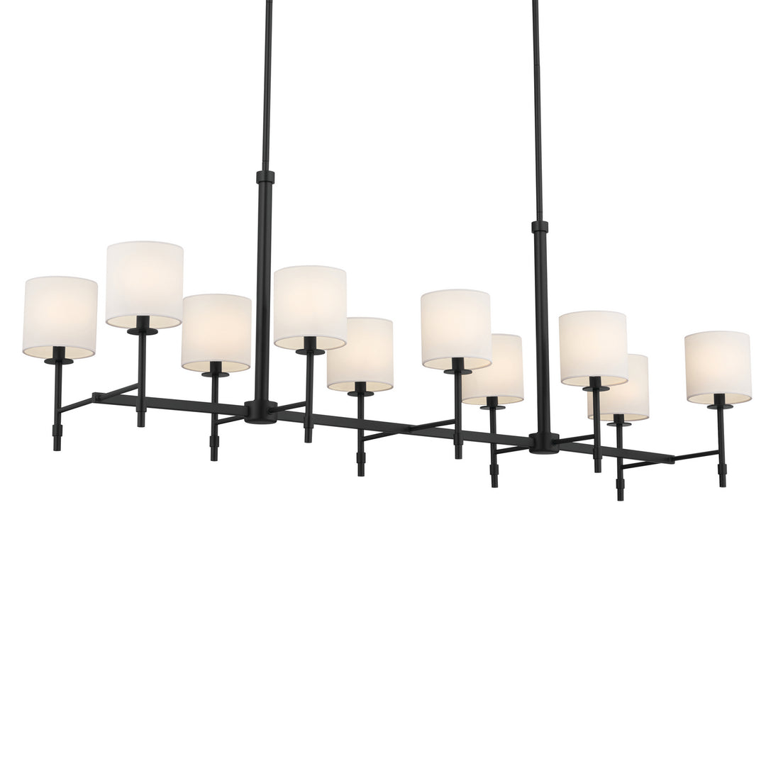 Kichler Canada - 52503BK - Ten Light Linear Chandelier - Ali - Black