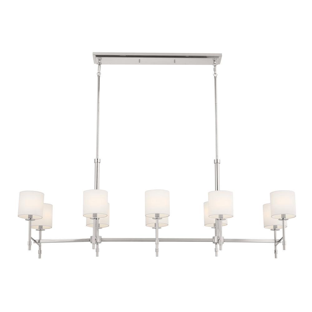 Kichler Canada - 52503PN - Ten Light Linear Chandelier - Ali - Polished Nickel