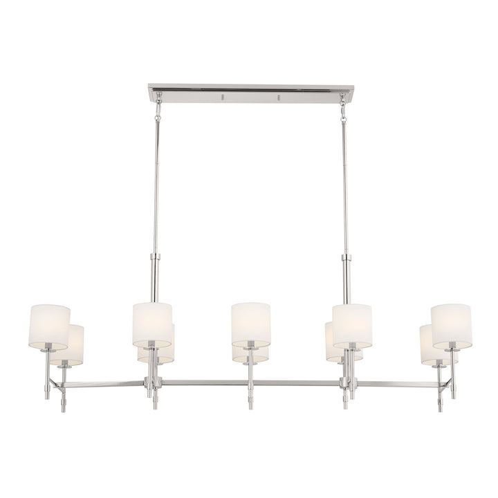 Kichler Canada - 52503PN - Ten Light Linear Chandelier - Ali - Polished Nickel