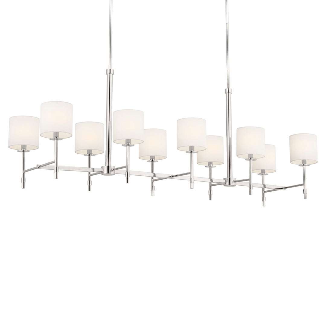 Kichler Canada - 52503PN - Ten Light Linear Chandelier - Ali - Polished Nickel