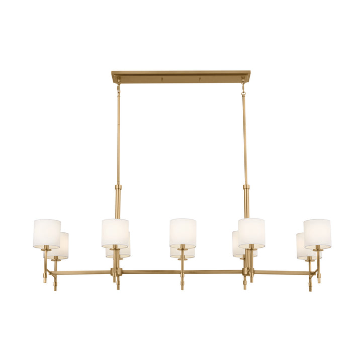 Kichler Canada - 52503BNB - Ten Light Linear Chandelier - Ali - Brushed Natural Brass