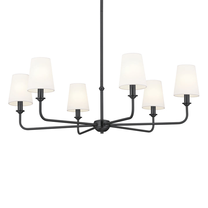 Kichler Canada - 52516BK - Six Light Chandelier - Pallas - Black