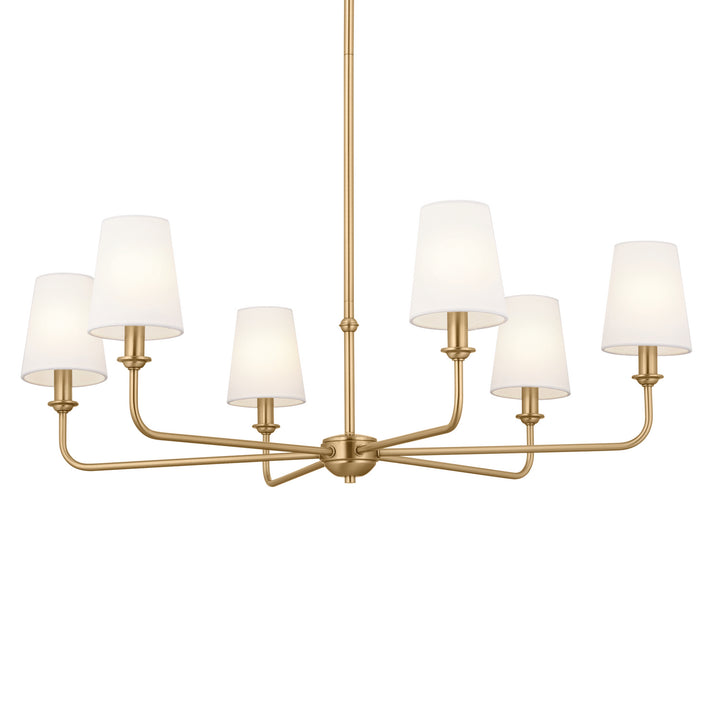 Kichler Canada - 52516BNB - Six Light Chandelier - Pallas - Brushed Natural Brass