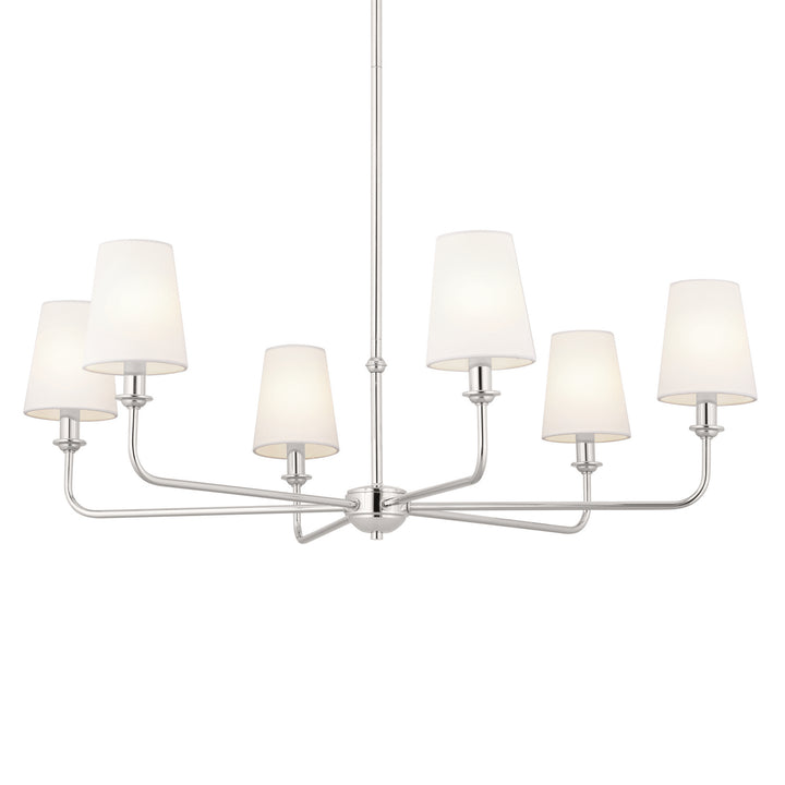 Kichler Canada - 52516PN - Six Light Chandelier - Pallas - Polished Nickel