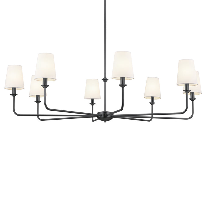 Kichler Canada - 52517BK - Eight Light Chandelier - Pallas - Black