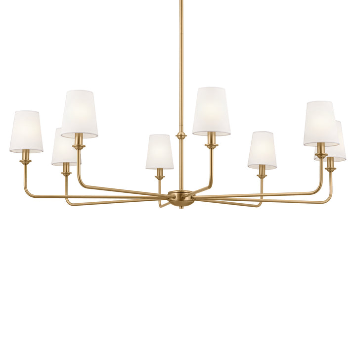 Kichler Canada - 52517BNB - Eight Light Chandelier - Pallas - Brushed Natural Brass
