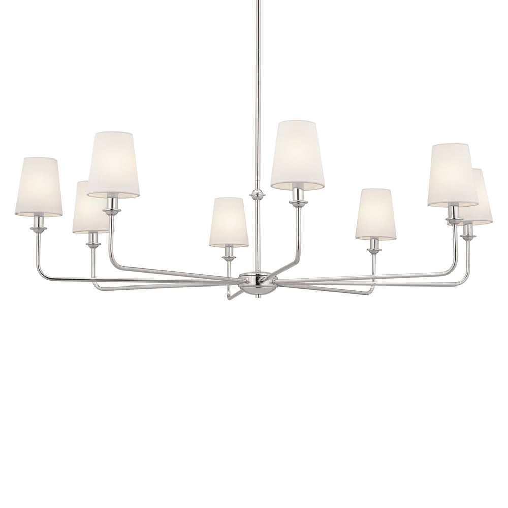 Kichler Canada - 52517PN - Eight Light Chandelier - Pallas - Polished Nickel