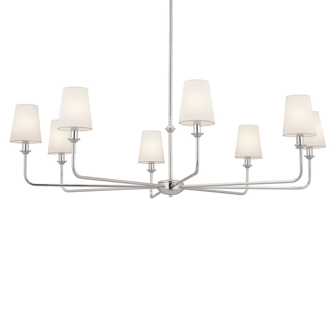 Kichler Canada - 52517PN - Eight Light Chandelier - Pallas - Polished Nickel