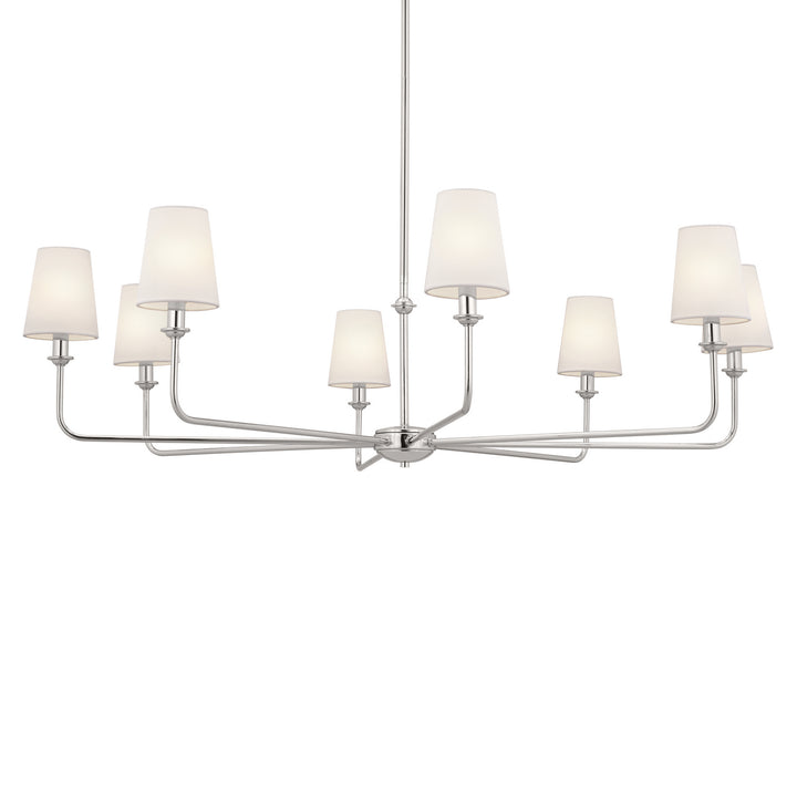 Kichler Canada - 52517PN - Eight Light Chandelier - Pallas - Polished Nickel