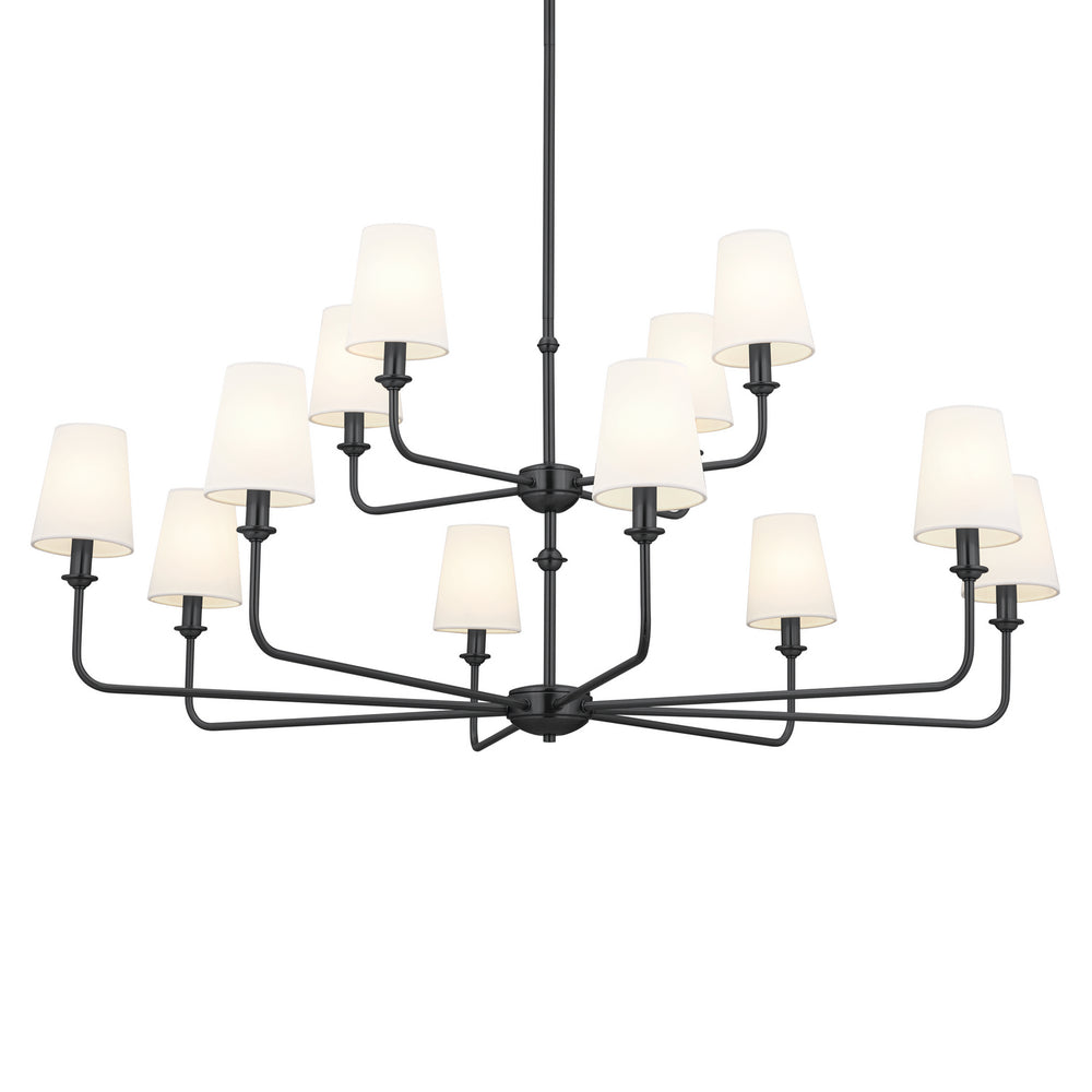 Kichler Canada - 52518BK - 12 Light Chandelier - Pallas - Black