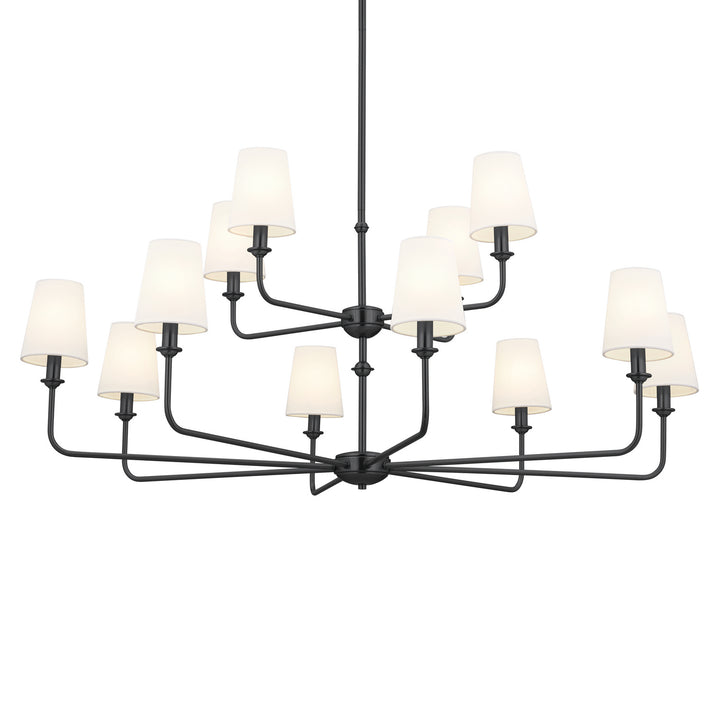Kichler Canada - 52518BK - 12 Light Chandelier - Pallas - Black