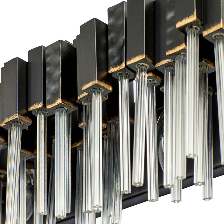 Varaluz - 309B02MBFG - Two Light Bath - Matrix - Matte Black/French Gold