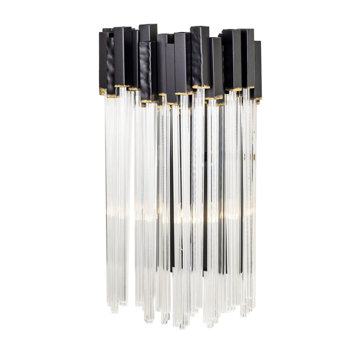 Varaluz - 309W02MBFG - Two Light Wall Sconce - Matrix - Matte Black/French Gold