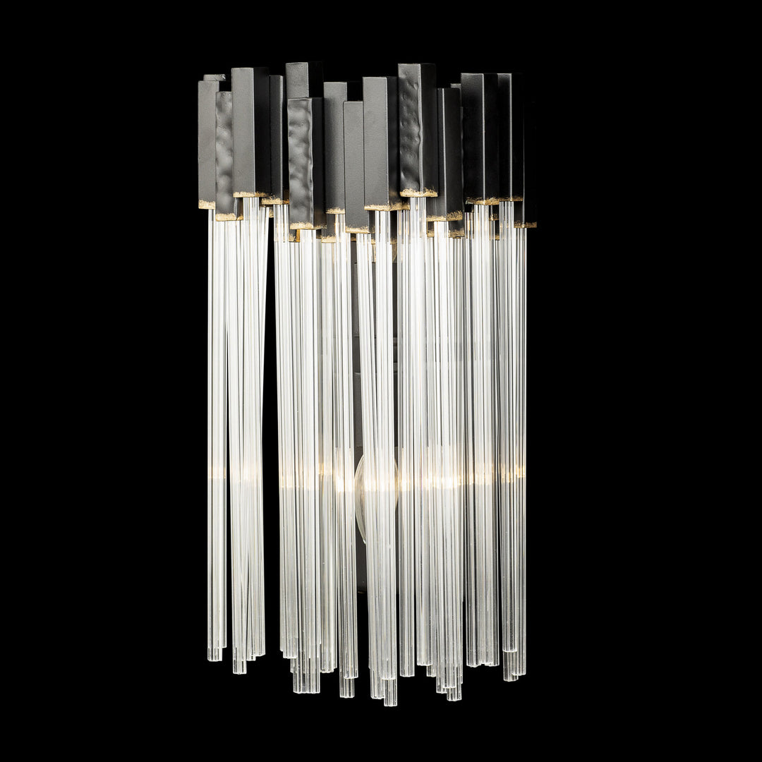 Varaluz - 309W02MBFG - Two Light Wall Sconce - Matrix - Matte Black/French Gold