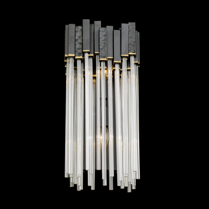 Varaluz - 309W02MBFG - Two Light Wall Sconce - Matrix - Matte Black/French Gold