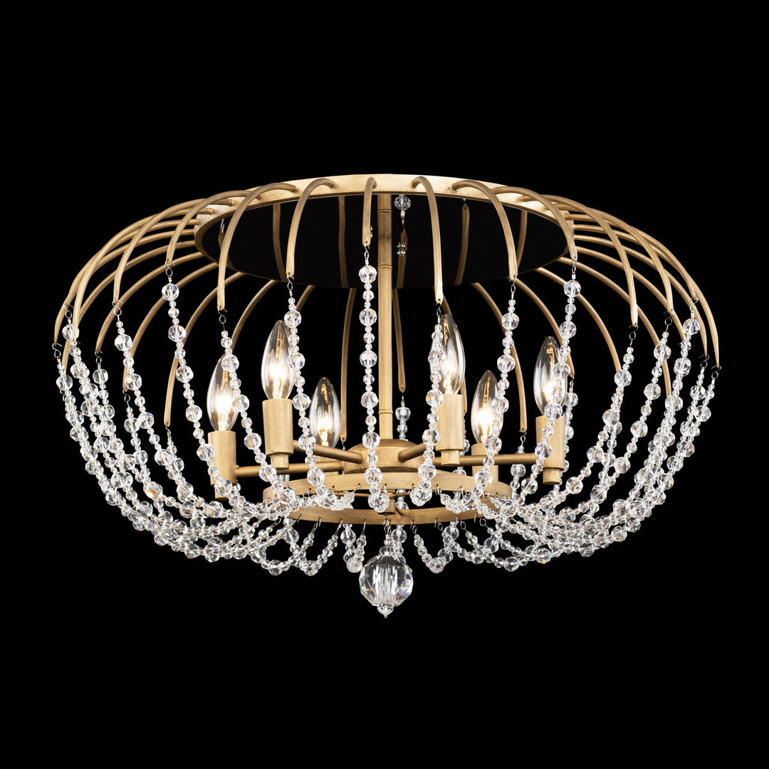 Varaluz - 343S06HG - Six Light Semi-Flush Mount - Voliere - Havana Gold