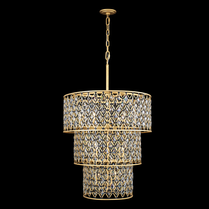 Varaluz - 345C13FGMB - 13 Light Chandelier - Windsor - French Gold/Matte Black