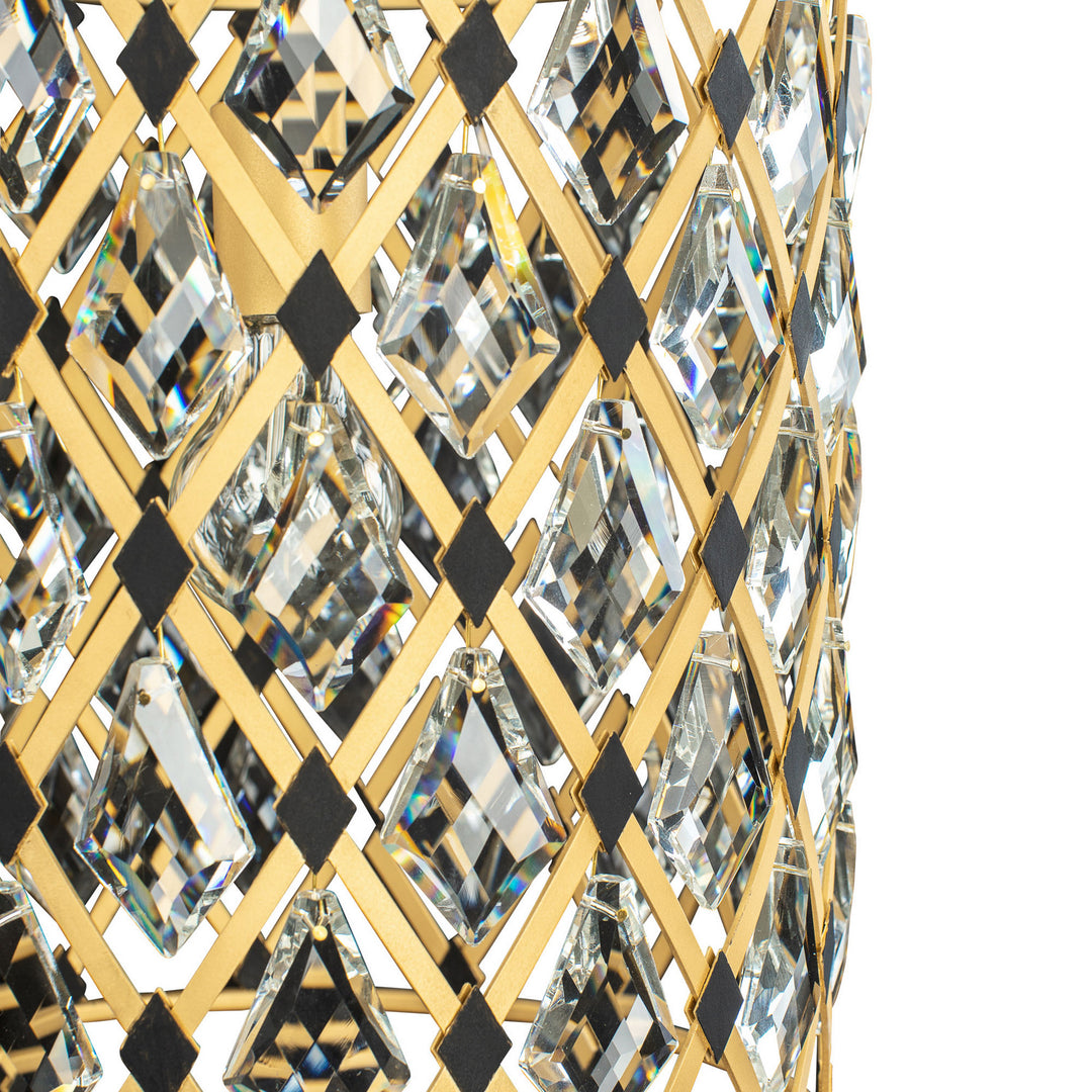 Varaluz - 345P01FGMB - One Light Pendant - Windsor - French Gold/Matte Black