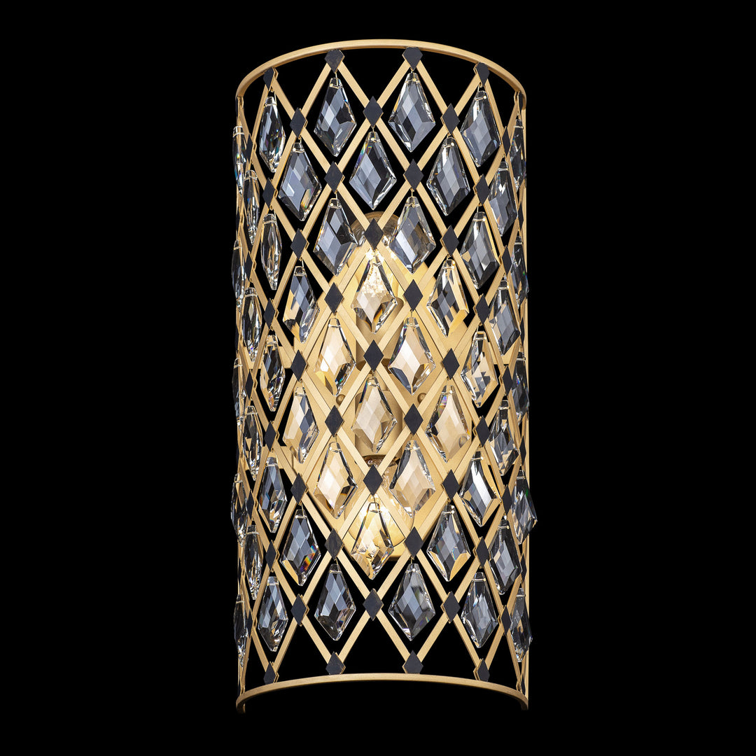 Varaluz - 345W02FGMB - Two Light Wall Sconce - Windsor - French Gold/Matte Black