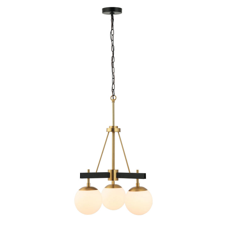 Varaluz - 352C03BLSB - Three Light Chandelier - Allie - Black/Satin Brass