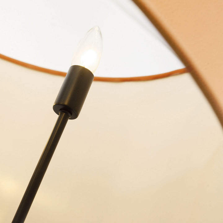 Varaluz - 368P05BLC - Five Light Pendant - Secret Agent - Black/Camel Leather