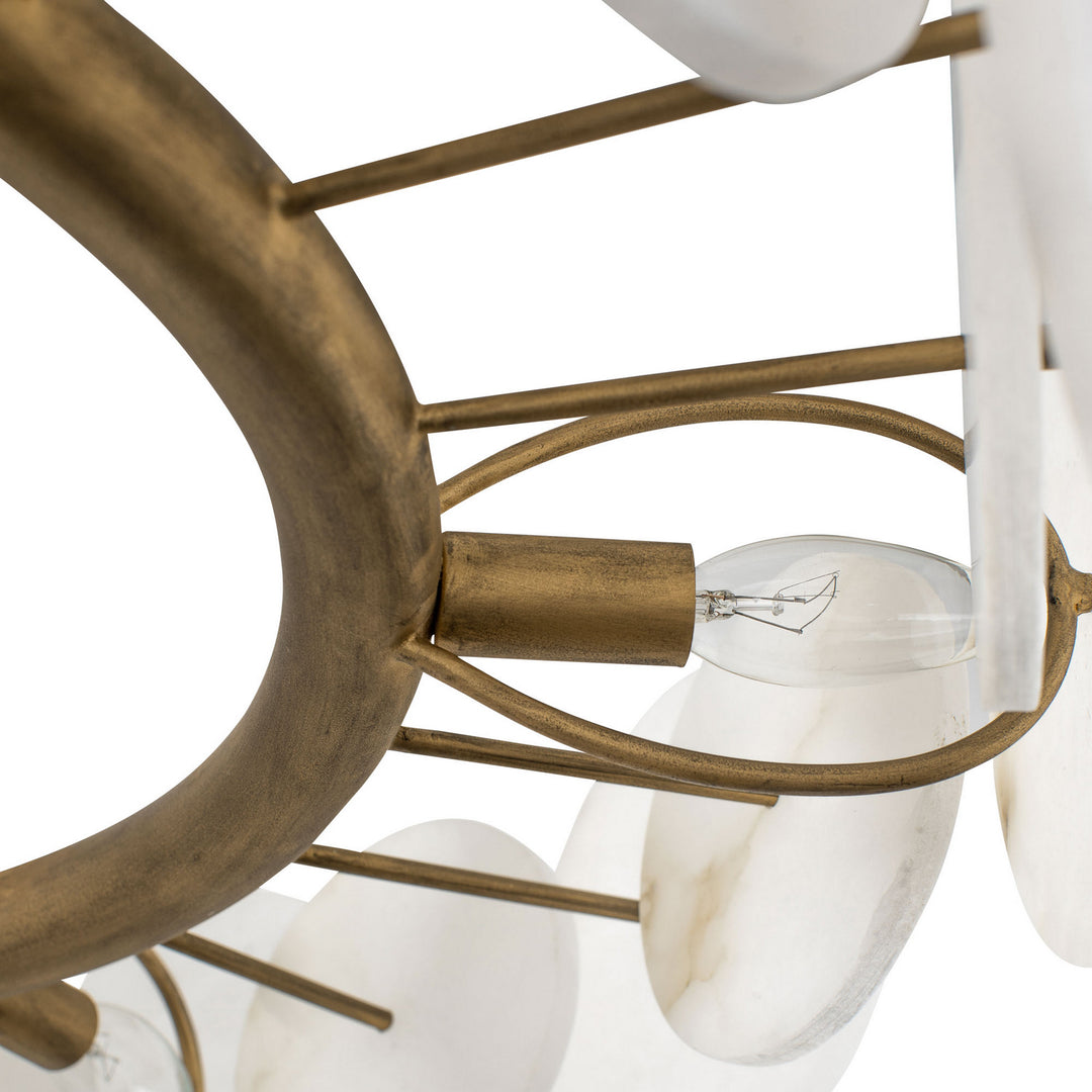 Varaluz - 370C06HG - Six Light Chandelier - Cosmos - Havana Gold