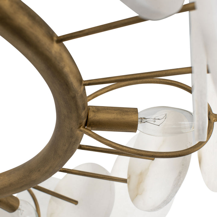 Varaluz - 370C06HG - Six Light Chandelier - Cosmos - Havana Gold