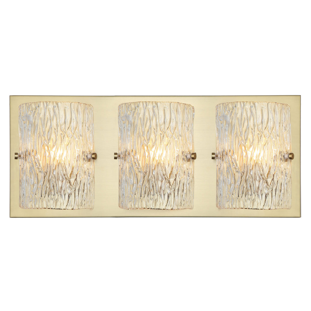 Varaluz - 376B03SB - Three Light Bath - Morgan - Satin Brass
