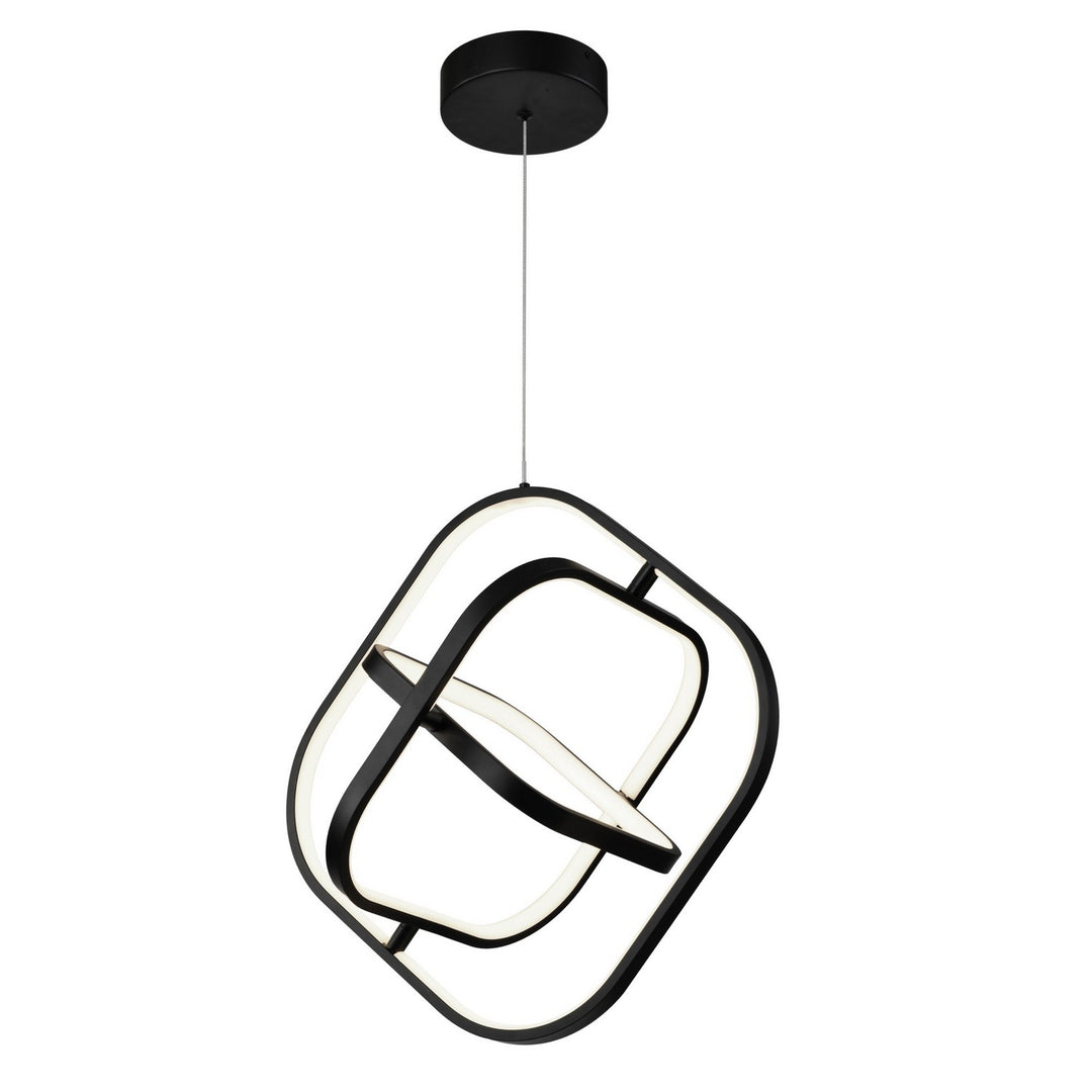 Artcraft Canada - AC6690BK - LED Pendant - Sienna - Semi Gloss Black