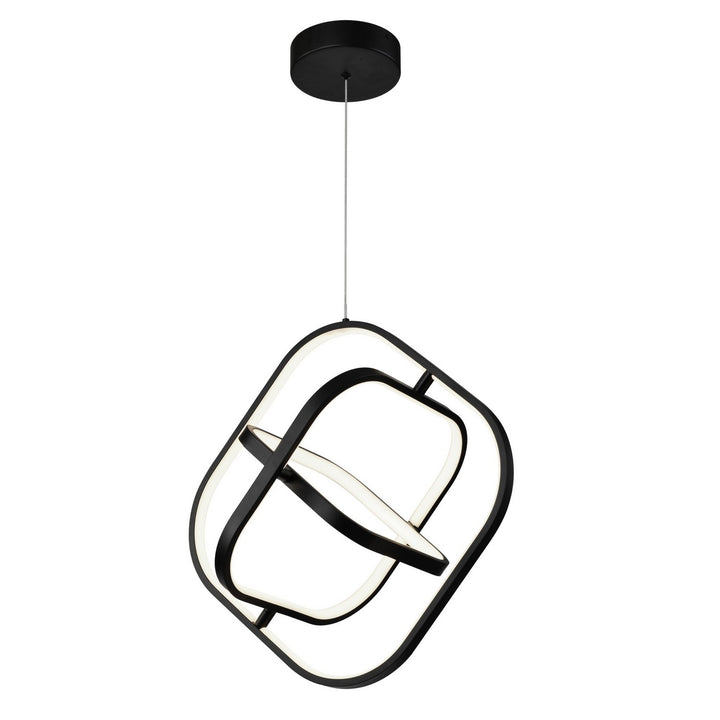 Artcraft Canada - AC6690BK - LED Pendant - Sienna - Semi Gloss Black