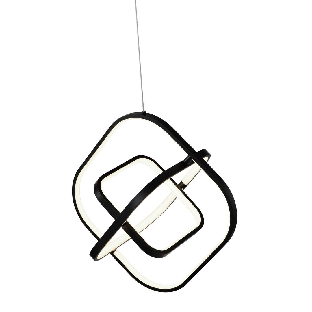 Artcraft Canada - AC6690BK - LED Pendant - Sienna - Semi Gloss Black